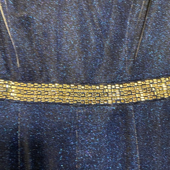 R &M Richards Women’s Shimmer Fit and Flare Dress - Picture 2 of 4